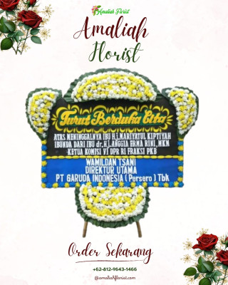 Papan Bunga Duka di Namo Gajah