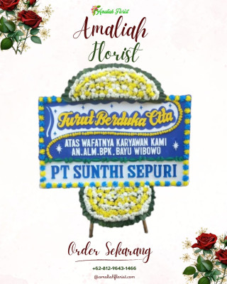 Papan Bunga Duka di Namo Gajah